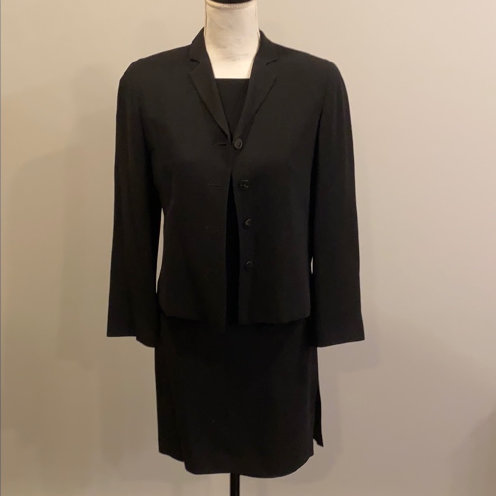 Lafayette 148 NY Black cocktail Dress with Jacket